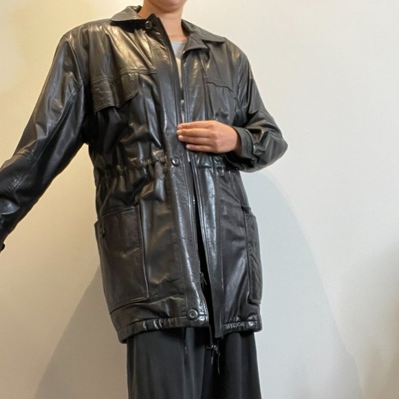 Y2K Canadian Made Leather Jacket -M/L- - Picture 15 of 16